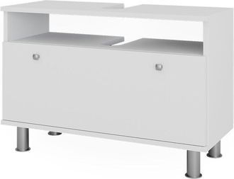 Vicco Mueble Bajo Lavabo Fynn, Blanco, 80.2 X 54 Cm Con Caj&oacute;n Vicco