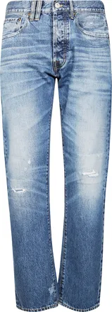 Cycle Distressed Slim Fit Denim Pants