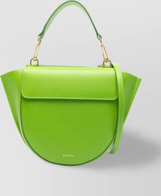 Wandler structured shoulder bag adjustable strap