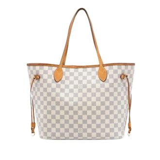 Louis Vuitton Pre-owned Tote Bags, female, White, Size: ONE SIZE Pre-owned Neverfull MM