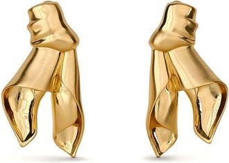 Cult Gaia Winnie Drop Earrings in Brushed Brass at Nordstrom