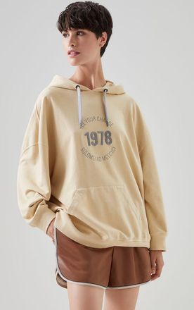 Brunello Cucinelli Beige Cotton Womens Sweatshirt