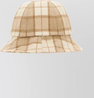 Helen Kaminski checkered wool blend bucket hat