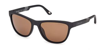 Skechers SE00178 Polarized 02H Mens Sunglasses Black Size 55