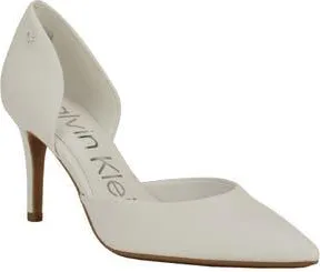 Calvin Klein Gloria dOrsay Pump in White at Nordstrom Rack, Size 6.5