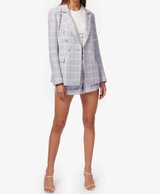 Cami NYC Bruna Tweed Blazer In White Delphinium