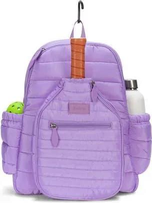 Ame & Lulu Pickleball Time Backpack in Lavender Puffer at Nordstrom