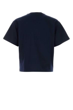 Versace Mens Dark Blue Cotton T-Shirt 1ui20navyblue Exterior Exterior: T-shirts And Polos