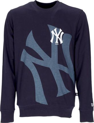 New Era NY Yankees Grafische Crewneck Sweatshirt - Heren - Sweatshirts - Blauw - XL - Katoen - Hoodies & sweatvesten