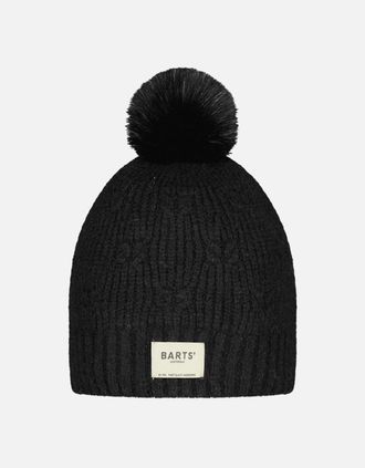 Barts Womens Barts Womens Macawa Knitted Bobble Hat - Black - Size: ONE size