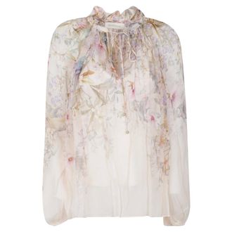 Zimmermann Blouses, female, Multicolor, Size: L Rebellion Billow Blouse