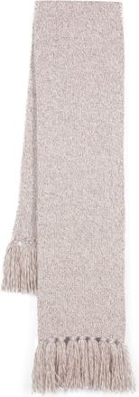 Eleventy tassel-detail scarf - women - Wool/Mohair/Metallic Fibre/Silk/Cashmere - One Size - Neutrals