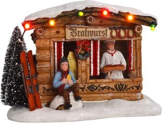 Luville Pueblo navide&ntilde;o en miniatura Multicolor H9.5xB10.5xL13.5cm