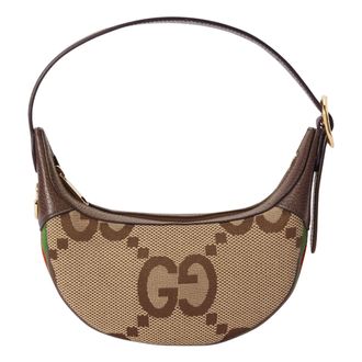 Gucci (WMNS) Gucci Ophidia Jumbo GG Mini Bag Camel Ebony 658551-UKMDG-2570