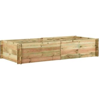 vidaXL vidaXL Fioriera Giardino Letto Vegetale in Legno di Pino 197x100x40cm