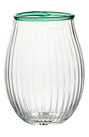 Juliska Nell Stemless Wine Glass in Watercress at Nordstrom