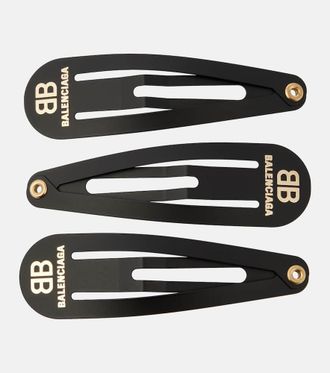 Balenciaga Holli BB set of 3 hair clips