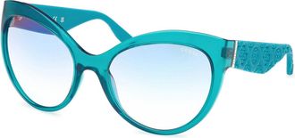 Guess GU00130 87X Womens Sunglasses Blue Size 61