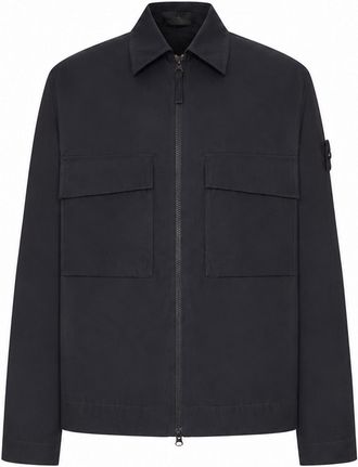 Stone Island COTTON OVERSHIRT WITH BADGE ON THE SLEEVE - Stone Island - Man