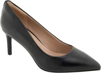 BCBGeneration Clara Pointed Toe Pump in Black Leather at Nordstrom, Size 8.5