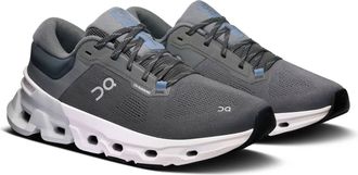 On Mens Cloudflyer 5 Shoes In Stone/ Glacier