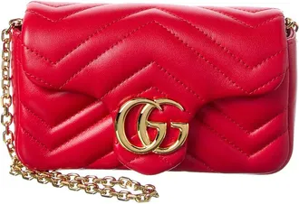 Gucci Gg Marmont Mini Leather Shoulder Bag