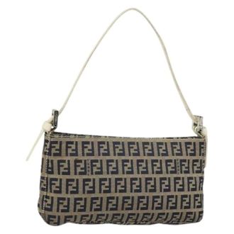 Fendi Pre-owned Shoulder Bags, female, Multicolor, Size: ONE SIZE Pre-owned Zucchino Canvas Accessory Pouch