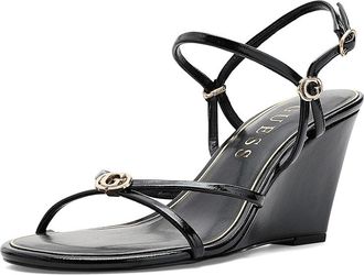 Guess Devve Womens Wedge Shoes Black Patent : 6.5 M, Synthetic