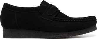 Clarks Wallabee suede loafers - men - Calf Suede/Rubber/Calf Leather - 6.5 - Black