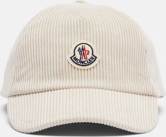 Moncler Logo corduroy baseball cap
