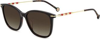 Carolina Herrera HER 0100/G/S 086/HA Womens Sunglasses Tortoiseshell Size 56