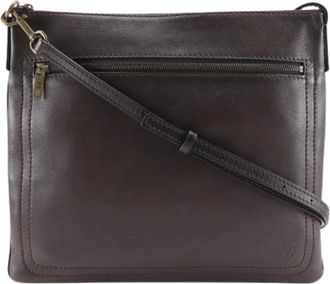 Louis Vuitton Pre-owned Sac Plat Crossbody Bag - Heren - Vintage Schoudertas - Bruin - ONE Size - Leer - Vintage
