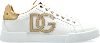 Dolce & Gabbana Portofino Sneakers - Dames - Sneakers - Wit - 40 1/2 EU - Leer - Schoenen