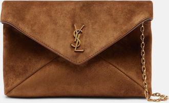 Saint Laurent Cassandre Small suede pouch
