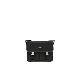 Prada Bolso de hombro de nailon con detalle de hebilla - Bags - Hombre - Negro - ONE SIZE