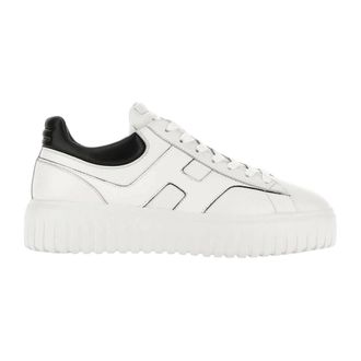 Hogan Sneakers, male, White, Size: 10 1/2 US H-Stripes Allacciato H Lissata