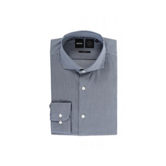 HUGO BOSS Formele Overhemd - Heren - Zakelijke Overhemden - Blauw - M - Overhemden