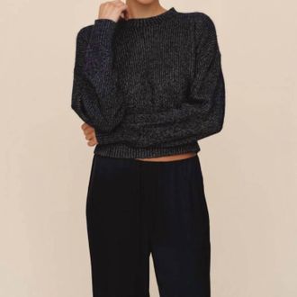 Bella Dahl Fitted Waist Sweater In Moonlight Shimmers