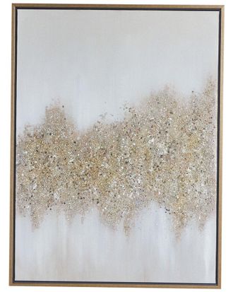 CosmoLiving by Cosmopolitan Cosmoliving By Cosmopolitan Metal Glam Abstract Framed Wall Art