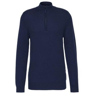 Stoic Heavy MerinoKnit MMXX.Rutvik Half Zip Merinopullover f&uuml;r Herren | blau