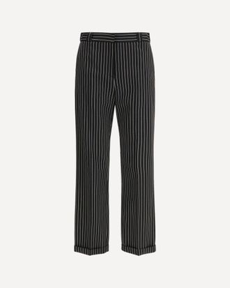 Tom Ford Pantaloni in lana e cotone a righe Woman 36