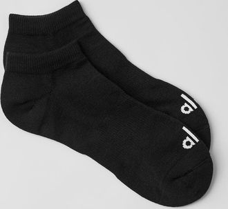 Alo | Street Socks in Black/White, Size: Medium