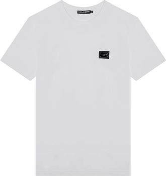 Dolce & Gabbana Korte mouwen ronde hals T-shirt - Heren - T-shirts - Wit - S - Tops
