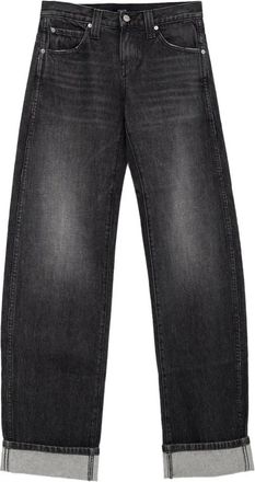 Khaite Jeans con risvolto - Nero