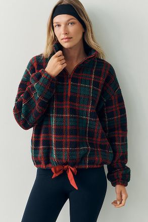 Beach Riot Leona Slopes Sherpa Quarter-Zip Pullover