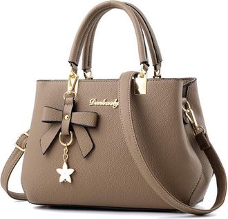 Generic Fashion Women Totes Flowers Hand Bags Leather Clutch Bag Ladies Handbags Crossbody Bags for Women Handbags (Khaki)