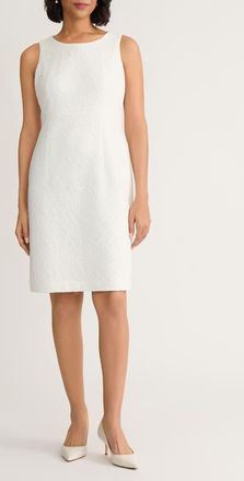 Kasper Empire Waist Lace Sheath Dress in Lily White at Nordstrom, Size 16P