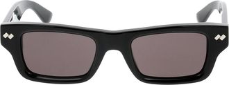 Bottega Veneta Rechthoekige Zonnebril - unisex - Accessoires - Zwart - Maat: ONE Size