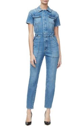 Good American Military Jumpsuit in Blue at Nordstrom Rack, Size 1(S)