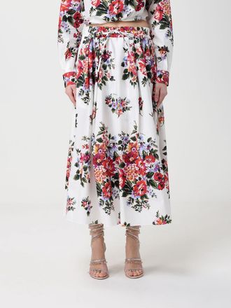 Dolce & Gabbana Printed Poplin Midi Skirt